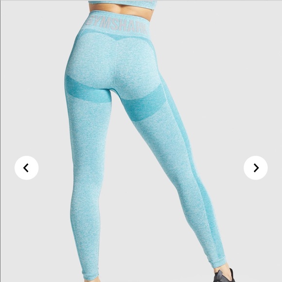 Gymshark Pants - Gymshark Flex Hydro Teal HW Leggings